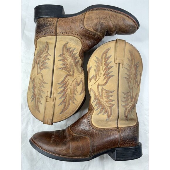Ariat Heritage Stockman Western Boot Brown Men's Size 10EE - Picture 8 of 13